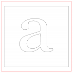 Creating shaped letters