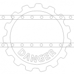 Workshop gear lettering