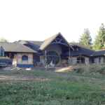 Putting up outside trim