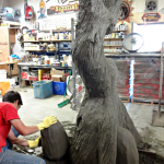 Carving a gnarly tree
