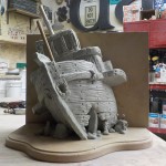 Start of the sunken ship sculpt